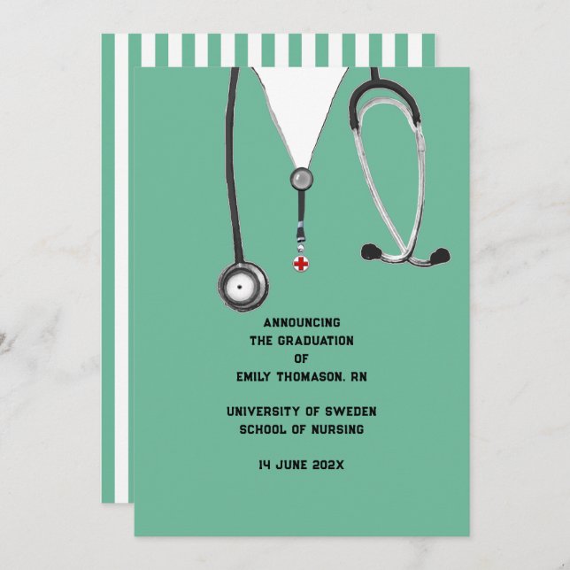 Anúncio de Graduação na Escola de Enfermagem (Frente/Verso)