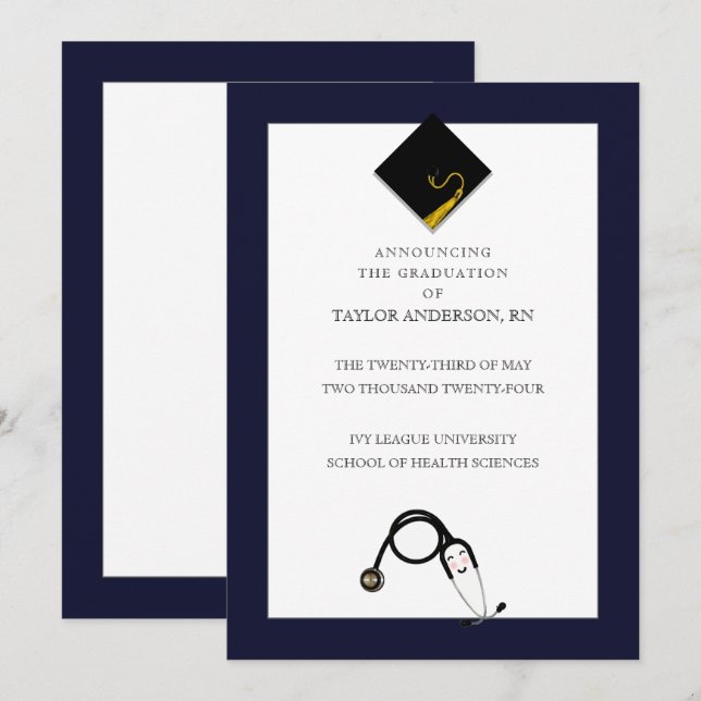 Anúncio de Graduação na Escola de Enfermagem (Frente/Verso)