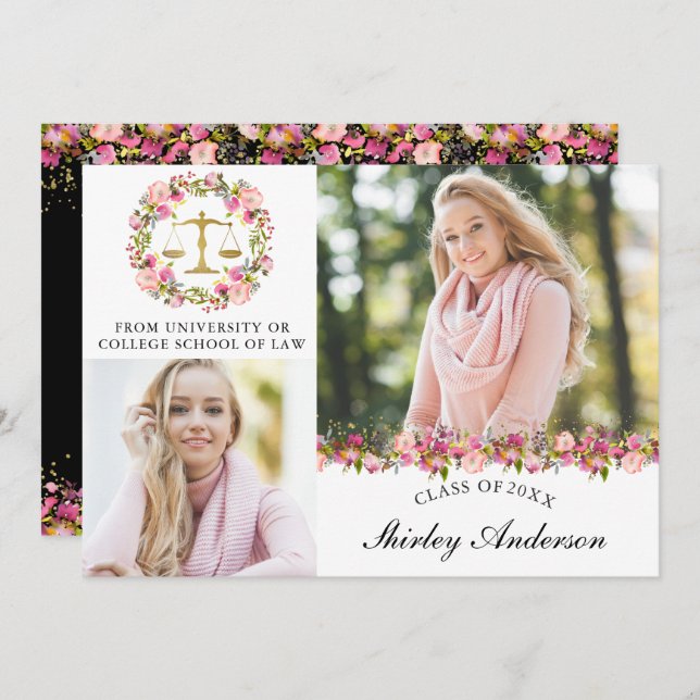 Anúncio de Graduação na Faculdade de Direito Flora (Frente/Verso)