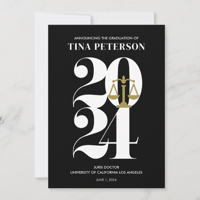 Anúncio de Graduação na Faculdade de Direito Negro (Frente)