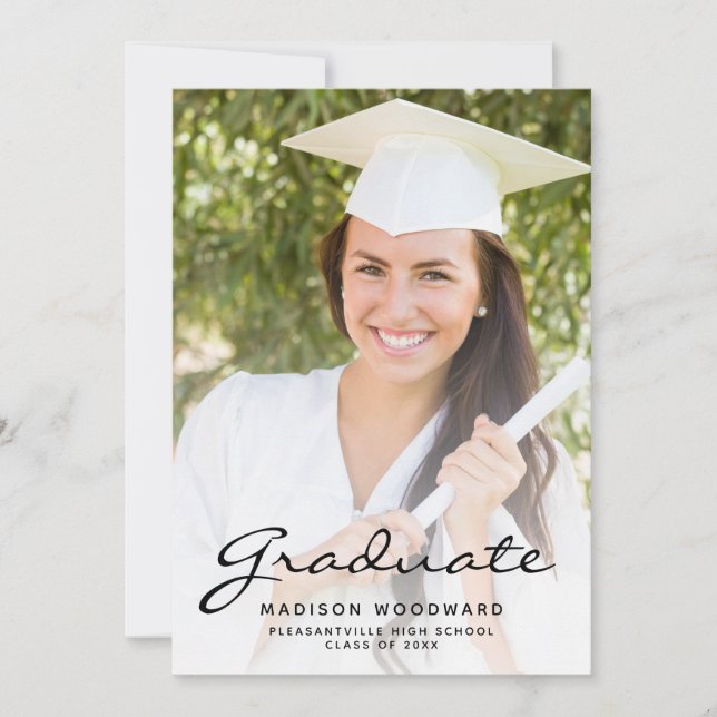 Anúncio de Graduação Personalizado com 2 Fotos em  (Frente)