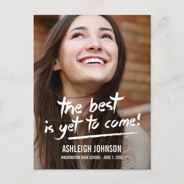 Anúncio de Graduação por Traço Confiante (Frente)