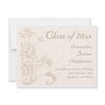 Anúncio de Graduação Religiosa Cristã, Creme