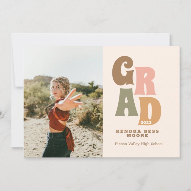 Anúncio De Graduação Retroativa Com Foto (Frente)