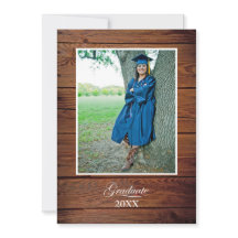 Anúncio de Graduação Rústico com foto