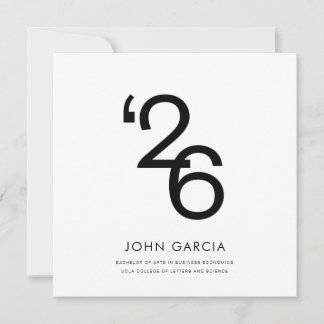 Anúncio de graduação simples