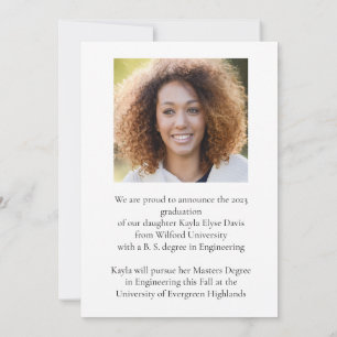 Anúncio de Graduação Trendy Girly Elegant