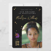 Anúncio de Graduação Unicórnio Afro Roxo