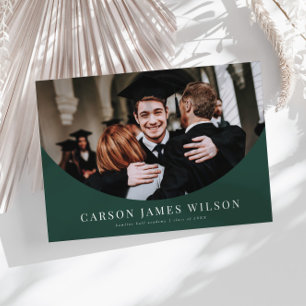 Anúncio de Graduação Verde de Foto Grand Arch