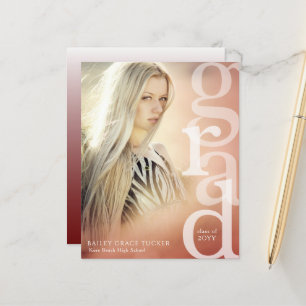 Anúncio de Graduação Vermelha do Orçamento de Sobr