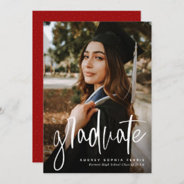 Anúncio de graduação vertical do formando de tendê