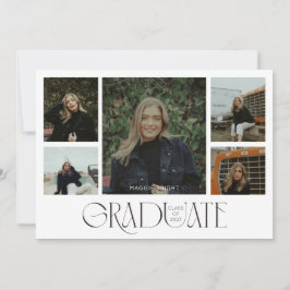 Anúncio de graduado de 2023 com várias fotos