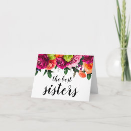 Anúncio de gravidez à Irmã com Floral