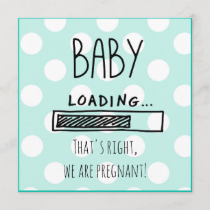 Anúncio De Gravidez Azul E Branca