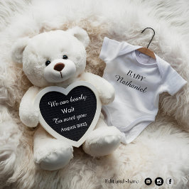 Anúncio de gravidez branca