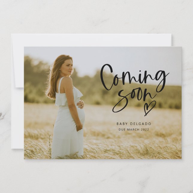 Anúncio de gravidez | Breve Coração (Frente)