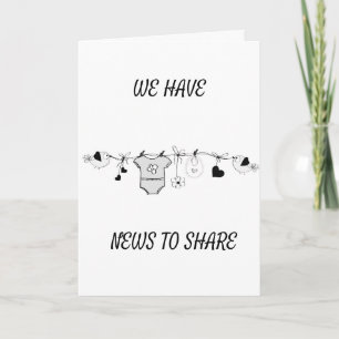 ***ANÚNCIO DE GRAVIDEZ** CARTÃO