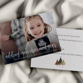 Anúncio de gravidez Cartão de Natal Ultrasom