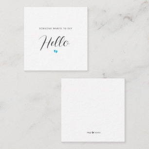 ANÚNCIO DE GRAVIDEZ Cartão de Revenda para Bebês