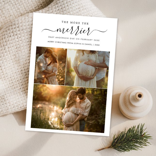 Anúncio de Gravidez com Foto 'Quanto Mais, Melhor' (Criador carregado)