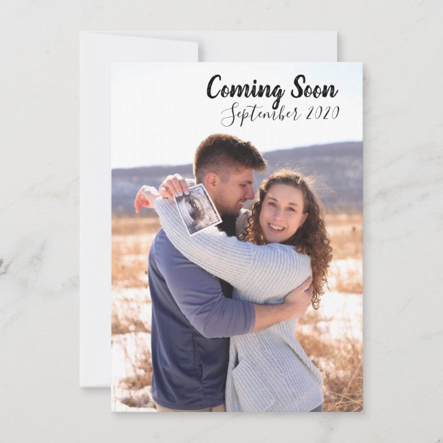 Anúncio de Gravidez/Convite para Chá de Bebê (Frente)