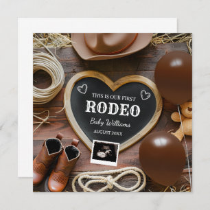 Anúncio de Gravidez da Cowboy Ocidental