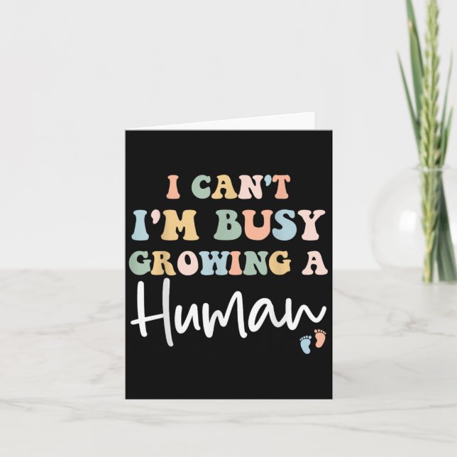 Anúncio de gravidez da mãe Eu posso 't Barrame (Frente)