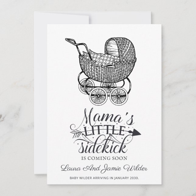 Anúncio de Gravidez da Tipografia (Frente)