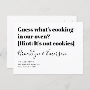 Anúncio de Gravidez da Tipografia Engraçada