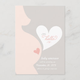 Anúncio De Gravidez Da Tummy Da Mamãe