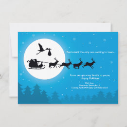 Anúncio de gravidez de cartão de Natal 4x6 - A cam