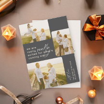 Anúncio de gravidez de feriado de Cinza realmente