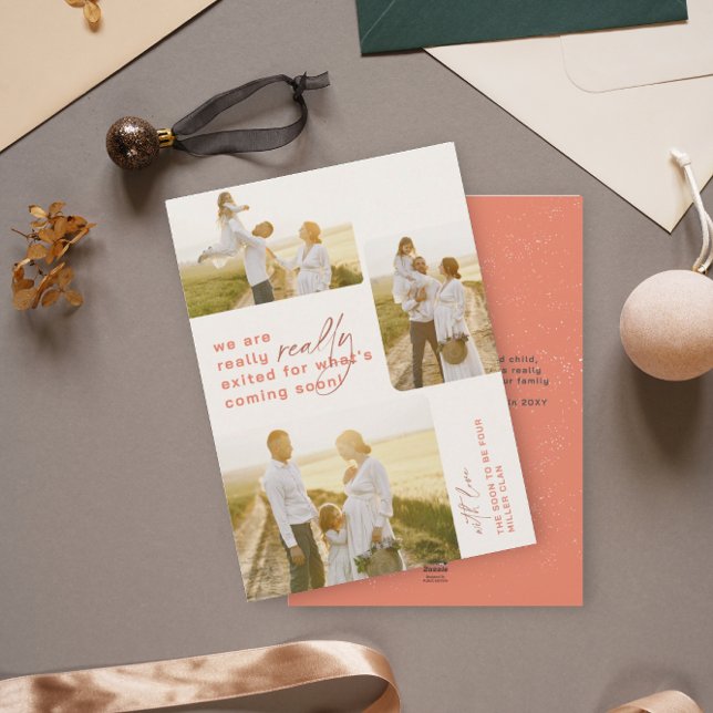 Anúncio de Gravidez de Feriado Vermelho Realmente  (Criador carregado)