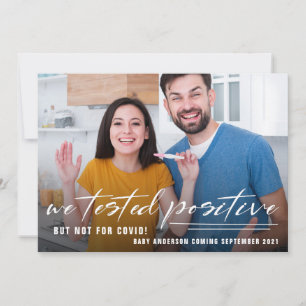 Anúncio de Gravidez de Foto de Quarentena Engraçad