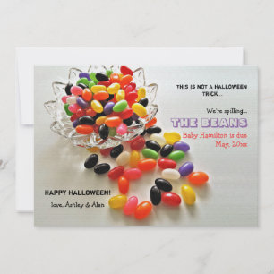 Anúncio de Gravidez de Halloween com Jelly Beans