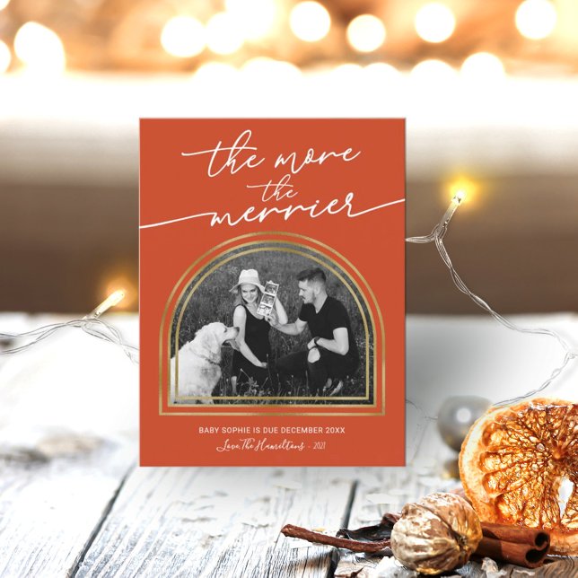 Anúncio de Gravidez de Natal em Arch Frame (Criador carregado)