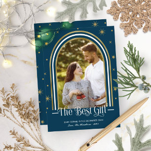 Anúncio de Gravidez de Natal em Arch Frame