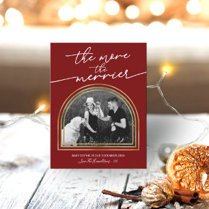 Anúncio de Gravidez de Natal em Arch Frame