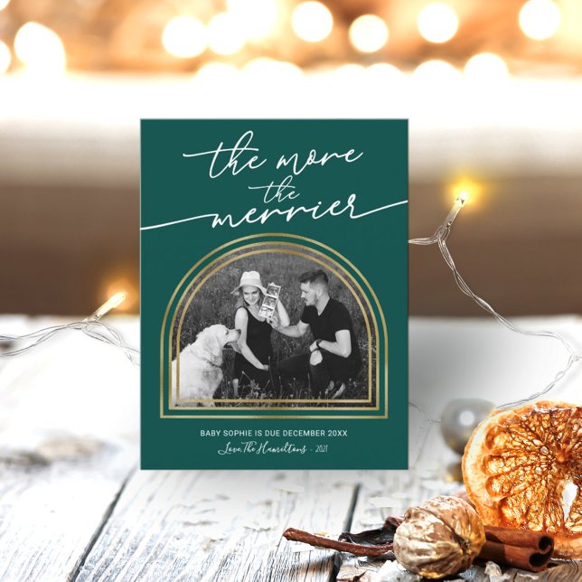 Anúncio de Gravidez de Natal em Arch Frame (Criador carregado)