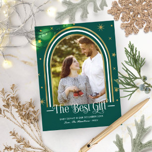 Anúncio de Gravidez de Natal em Arch Frame