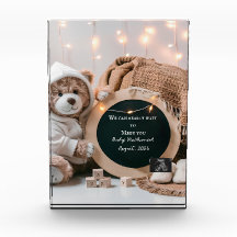 Anúncio de gravidez digital neutra simples