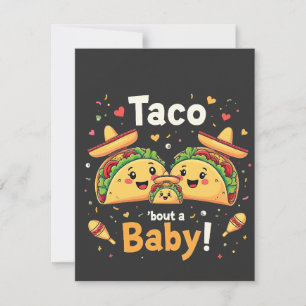 Anúncio de gravidez do bebê Taco Bout