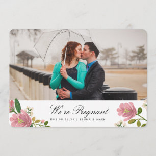 Anúncio de Gravidez do Buquê Blush