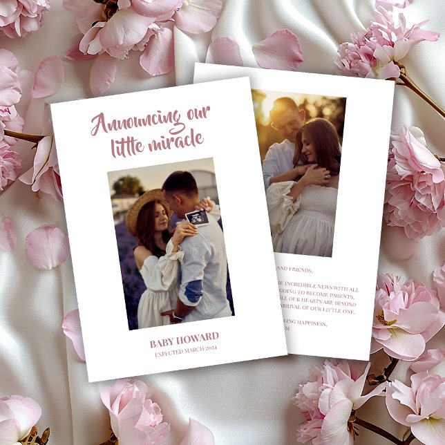 Anúncio de Gravidez do Milagre Rosa (Criador carregado)