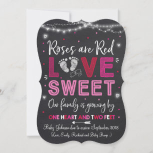 Anúncio de gravidez do namorados