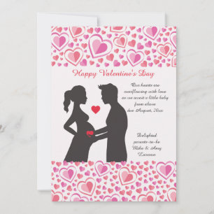 Anúncio de gravidez do namorados Love