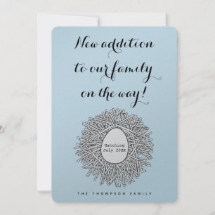 Anúncio de Gravidez do Ninho Bonito Monograma