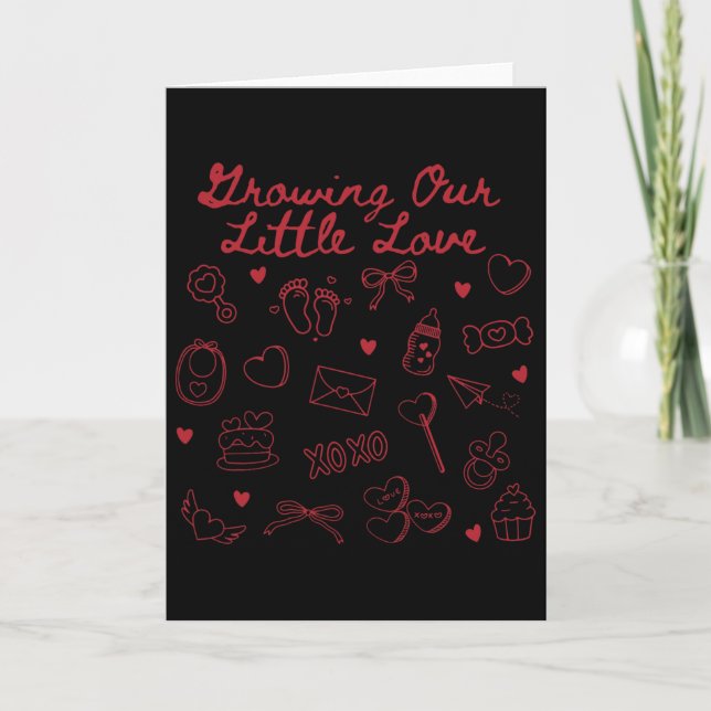 Anúncio de Gravidez do Nosso Pequeno Valentim (Frente)