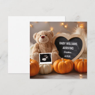 Anúncio de Gravidez do outono Mídia social