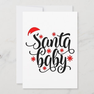 Anúncio de Gravidez do Santa Baby no Natal Papai N